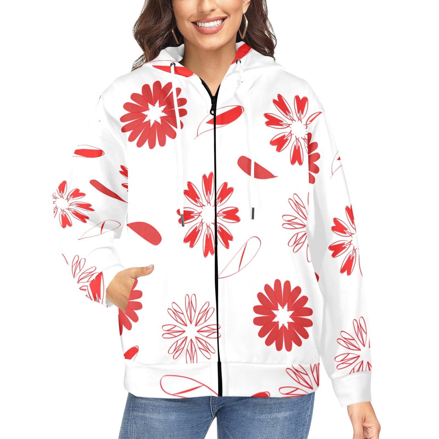 Miniaday Designs Zippered Hoodies for Women Multiple Designs - Miniaday Designs, LLC.