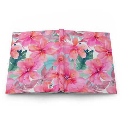 Miniaday Designs, LLC. Hardcover Journal Matte Hibiscus Whimsy Collection - Miniaday Designs, LLC.
