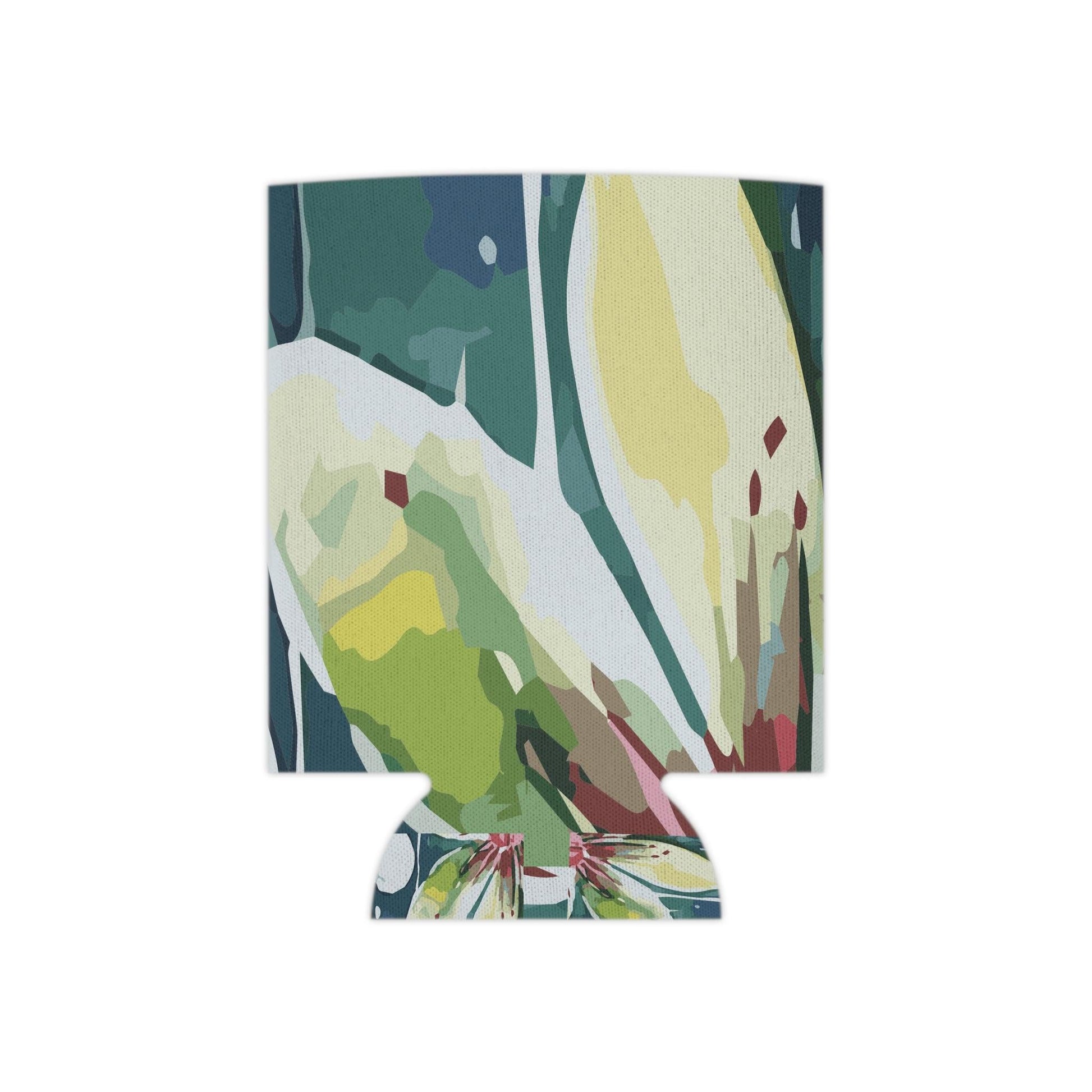 Rain-kissed Lotus Whimsy Collection by Miniaday Designs, LLC. Can Cooler - Miniaday Designs, LLC.