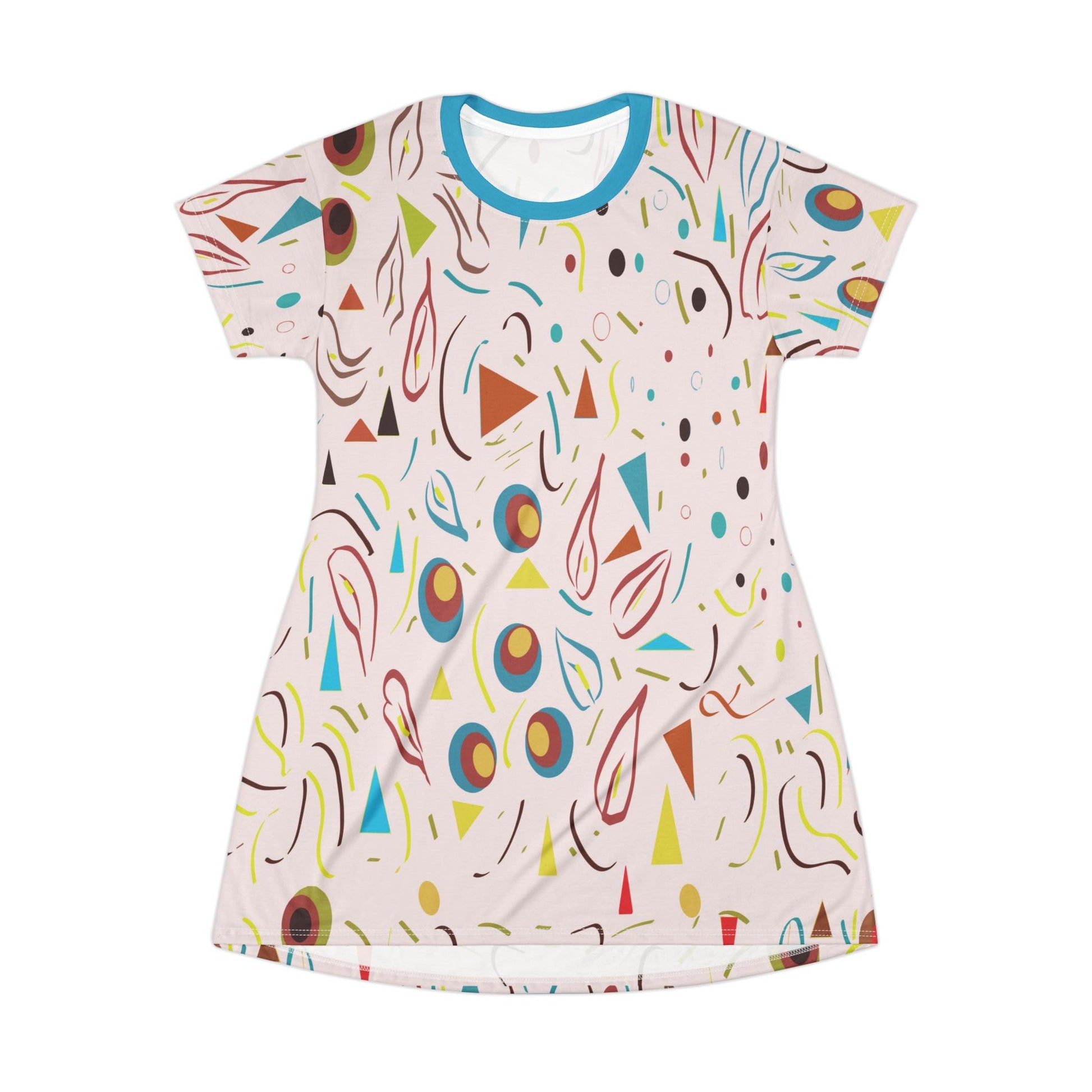 Nostalgic Confetti Carnival Collection by Miniaday Designs, LLC. T-Shirt Dress - Miniaday Designs, LLC.