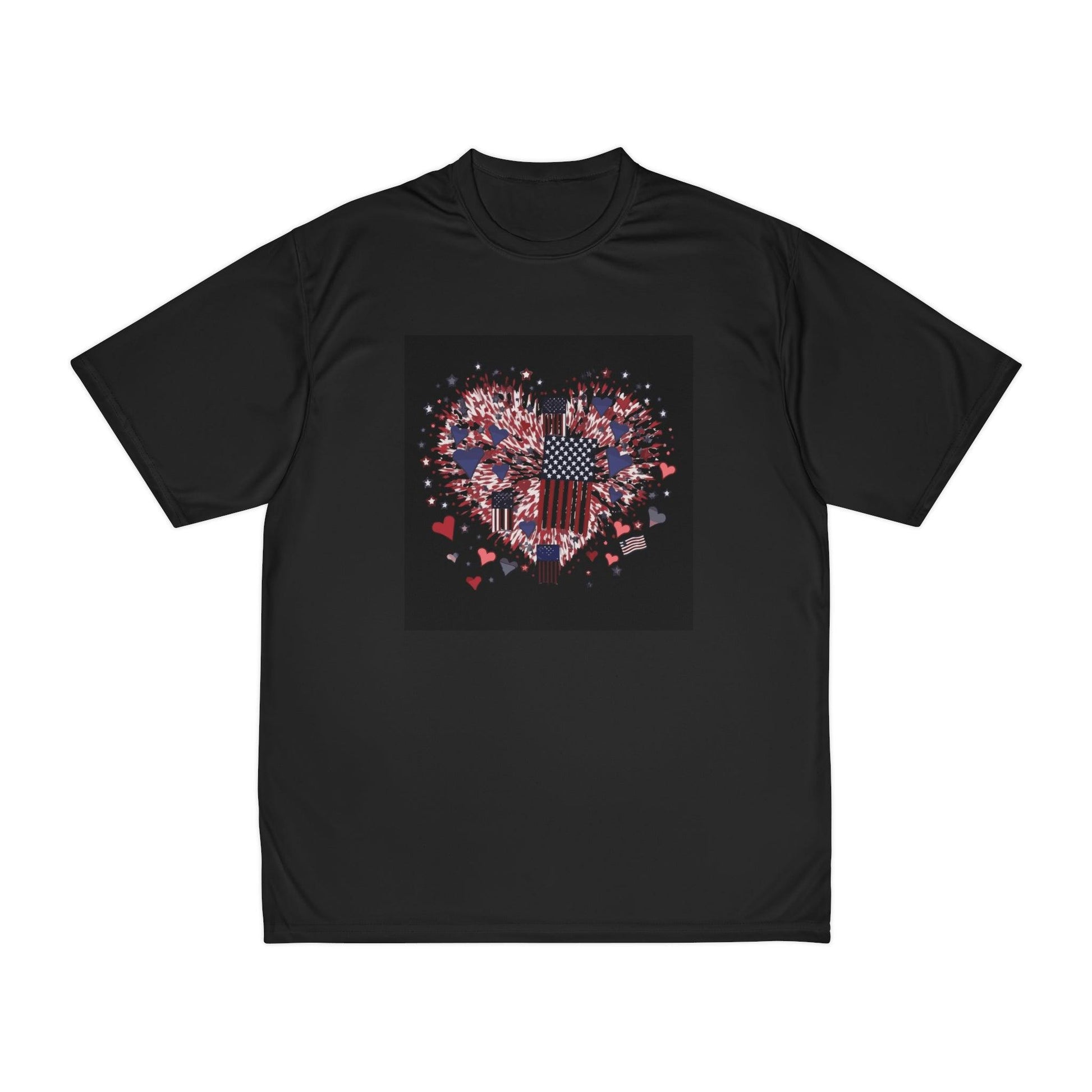 Patriotic Hearts of Valor Collection by Miniaday Designs, LLC. Men's Performance T-Shirt - Miniaday Designs, LLC.