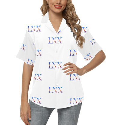 Miniaday Designs Bitcoin Ben Women's Hawaiian Shirts Multicolor