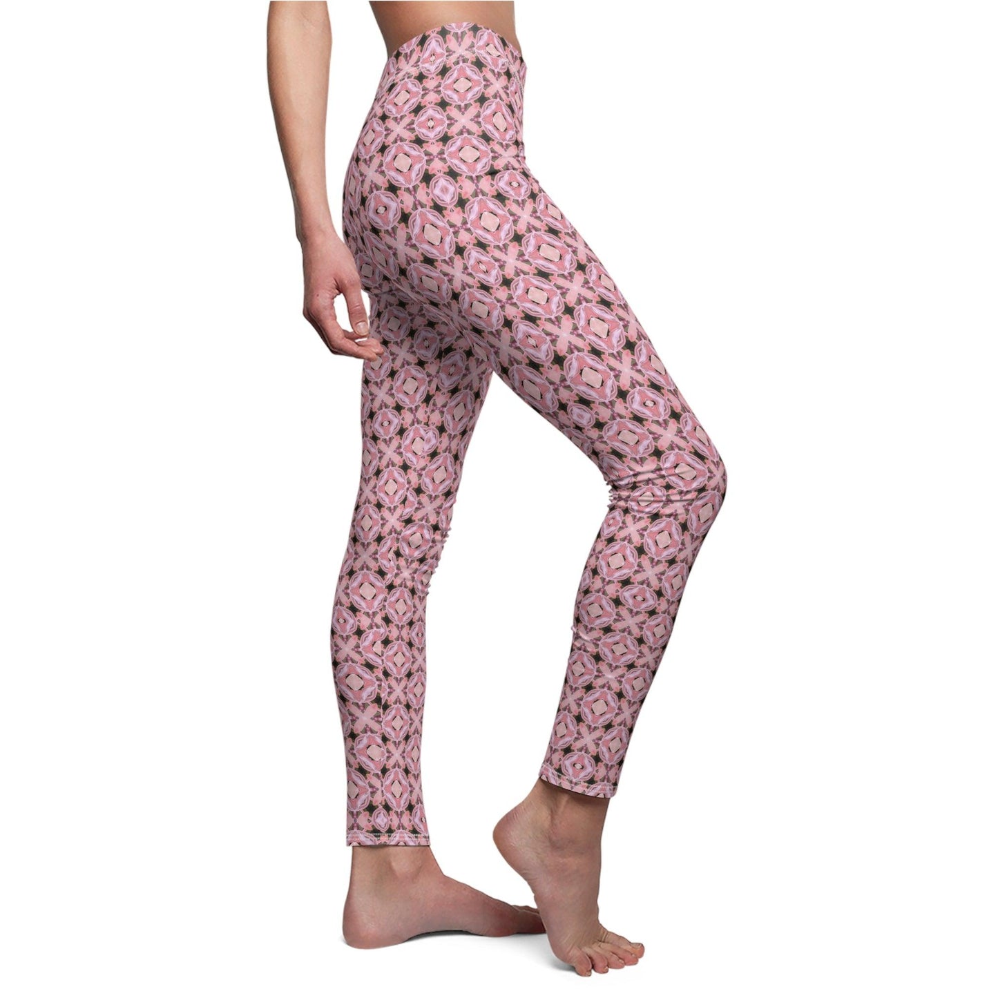 Neoclassical Crystal Mosaic Collection by Miniaday Designs, LLC. Women's Casual Leggings (XS-2XL). SKINNY FIT - Miniaday Designs, LLC.