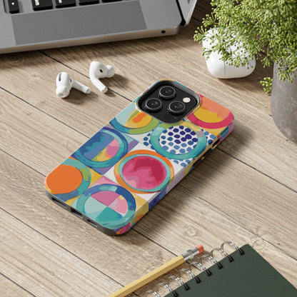 Vibrant Circle Mosaic Collection by Miniaday Designs, LLC. Tough Phone Cases, Case-Mate - Miniaday Designs, LLC.