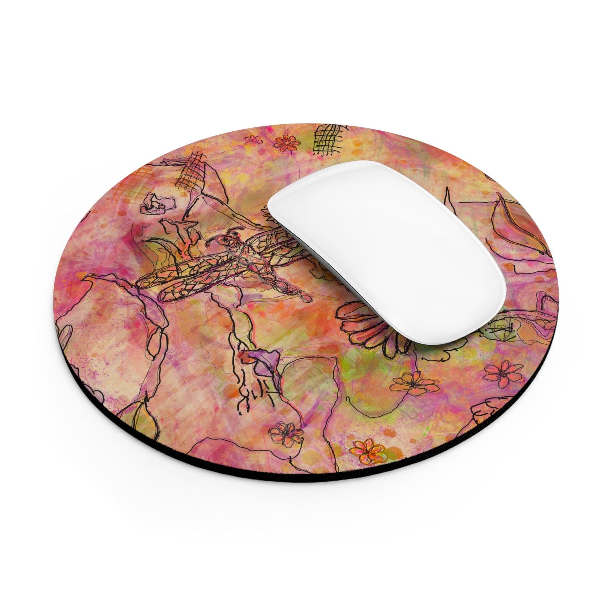 The Iridescent Dragonfly Dreams Collection by Miniaday Designs, LLC. Mouse Pad - Miniaday Designs, LLC.