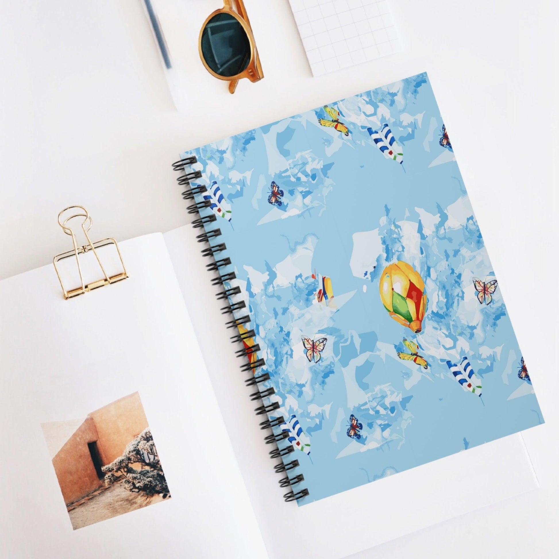Skyward Songbird Collection by Miniaday Designs, LLC. Spiral Notebook - Ruled Line - Miniaday Designs, LLC.