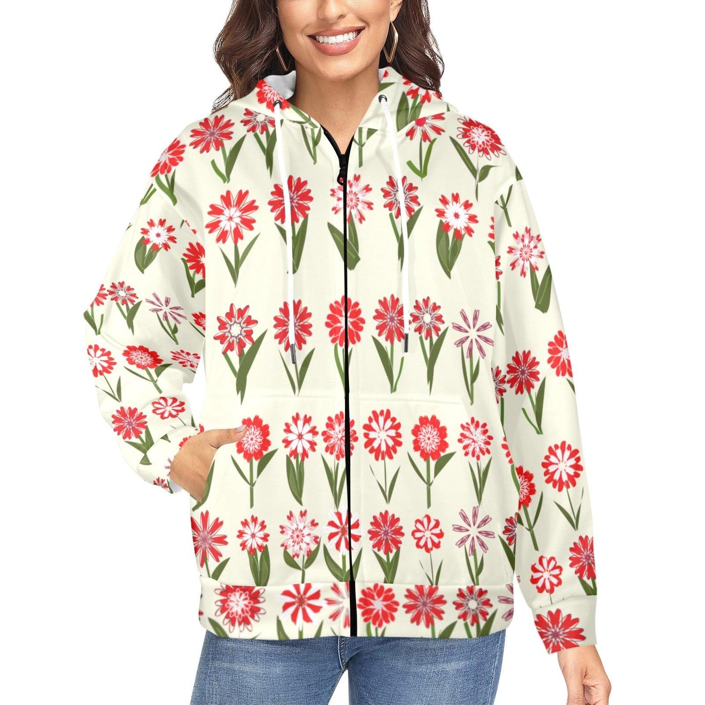 Miniaday Designs Zippered Hoodies for Women Multiple Designs - Miniaday Designs, LLC.