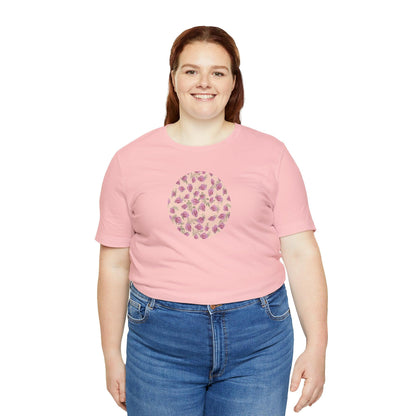 Romantic Rosette Reverie Collection by Miniaday Designs, LLC. Women's Jersey Short Sleeve Tee (S-3XL) - Miniaday Designs, LLC.