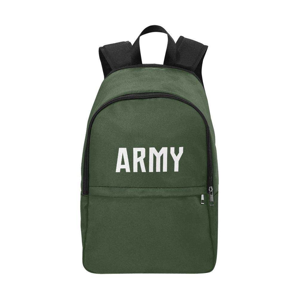 Miniaday Designs ARMY Unisex Casual Backpack Green - Miniaday Designs, LLC.