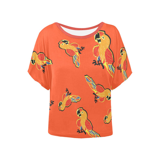 Miniaday Designs Parrot Shirts for Women