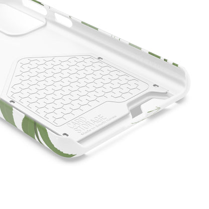 Serene Botanical Harmony Collection by Miniaday Designs, LLC. Phone Case With Card Holder - Miniaday Designs, LLC.