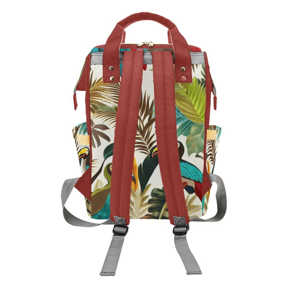 Miniaday Designs Tropical Toucan Multi-Function Backpack(Model1688) - Miniaday Designs, LLC.