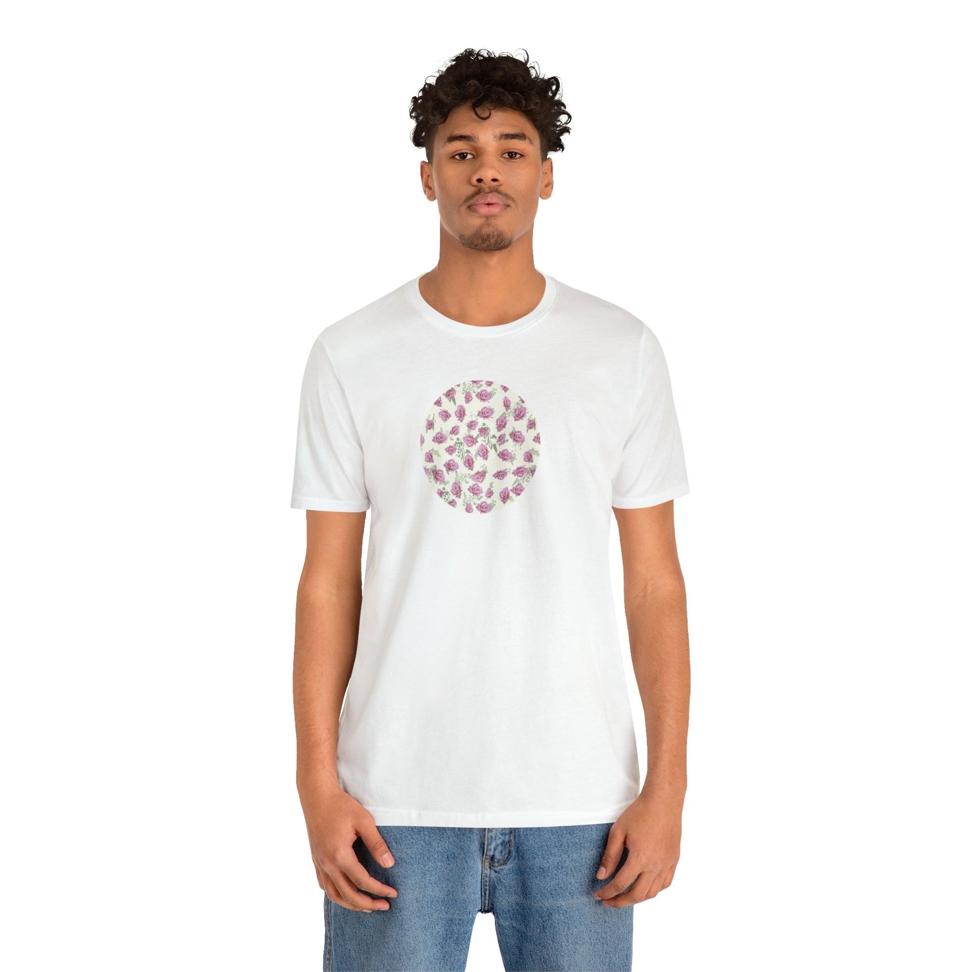 Romantic Rosette Reverie Collection by Miniaday Designs, LLC. Women's Jersey Short Sleeve Tee (S-3XL) - Miniaday Designs, LLC.