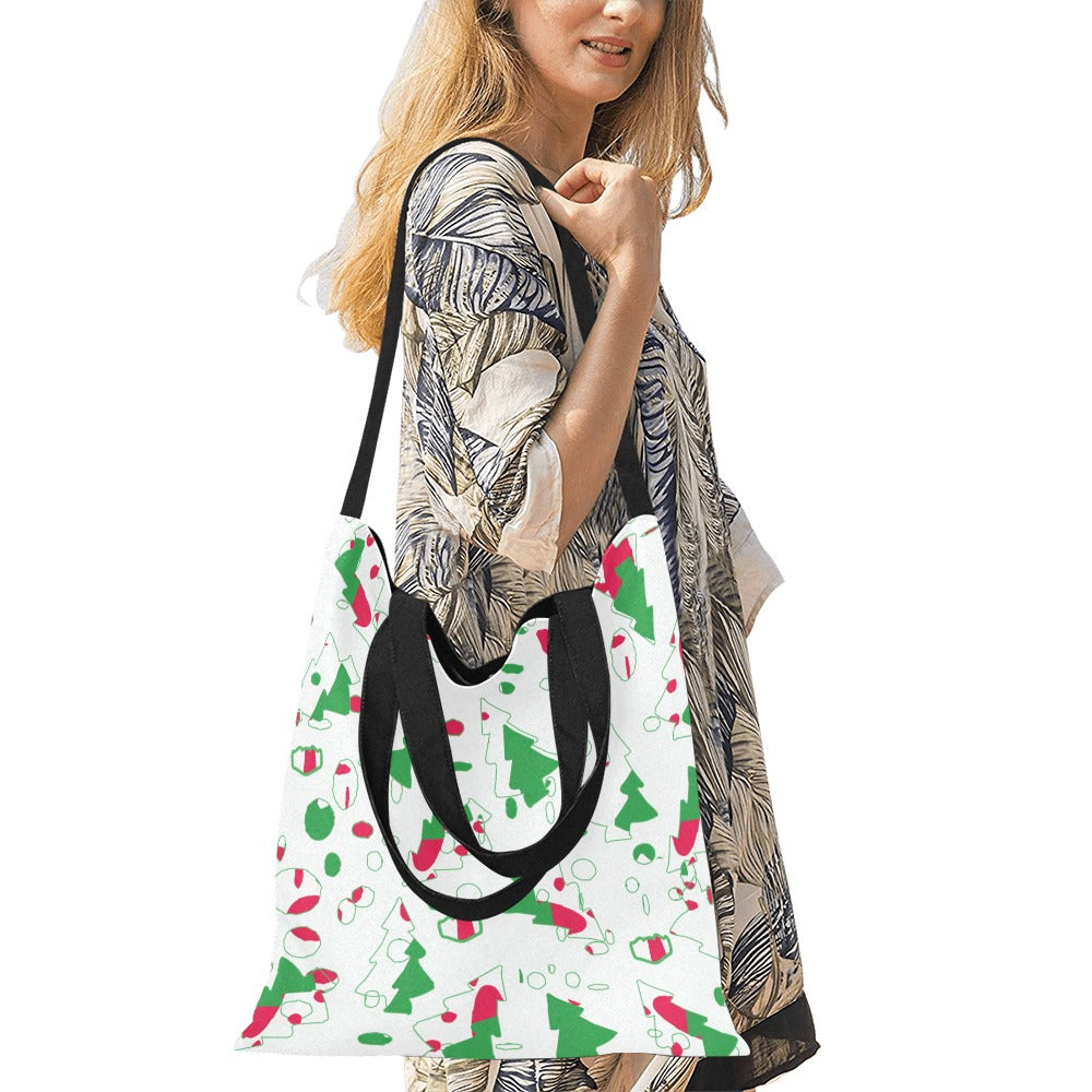 Christmas Confetti Artist-Designed Canvas Tote | Miniaday Designs