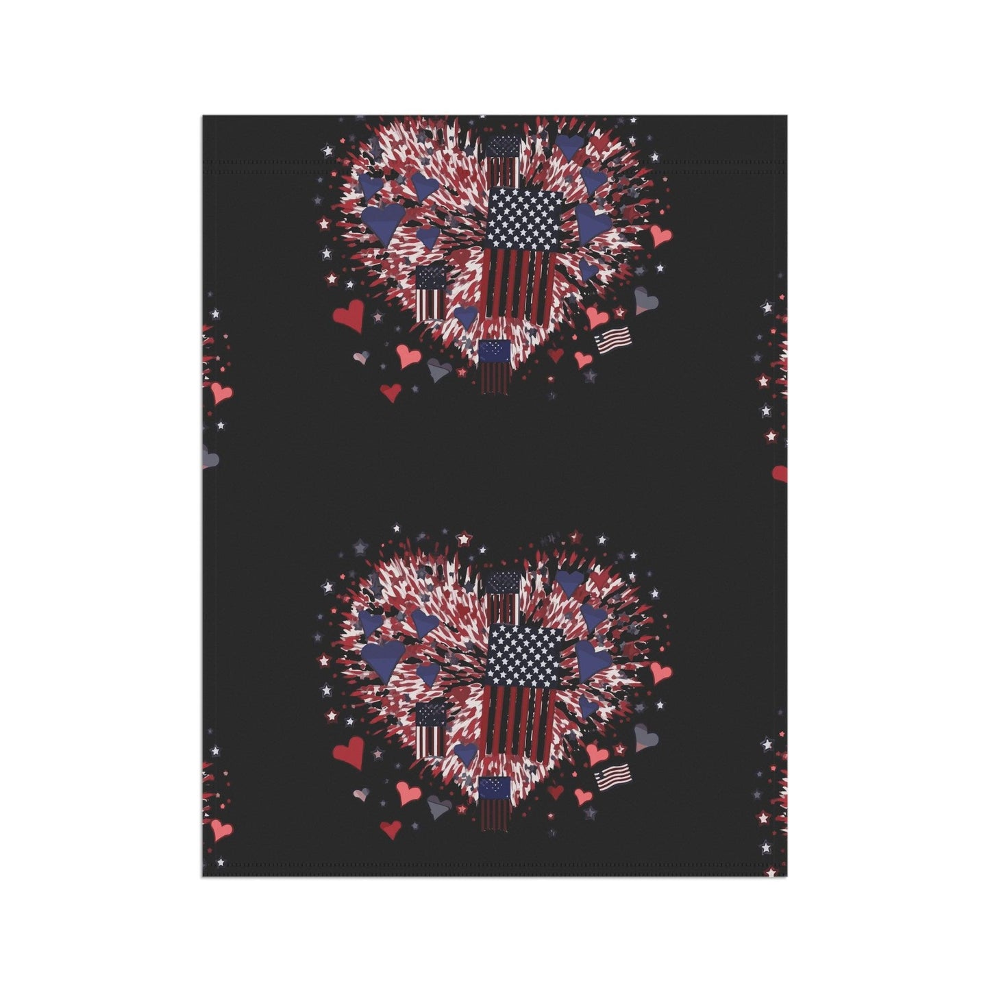 Patriotic Hearts of Valor Collection by Miniaday Designs LLC. Garden & House Banner - Miniaday Designs, LLC.