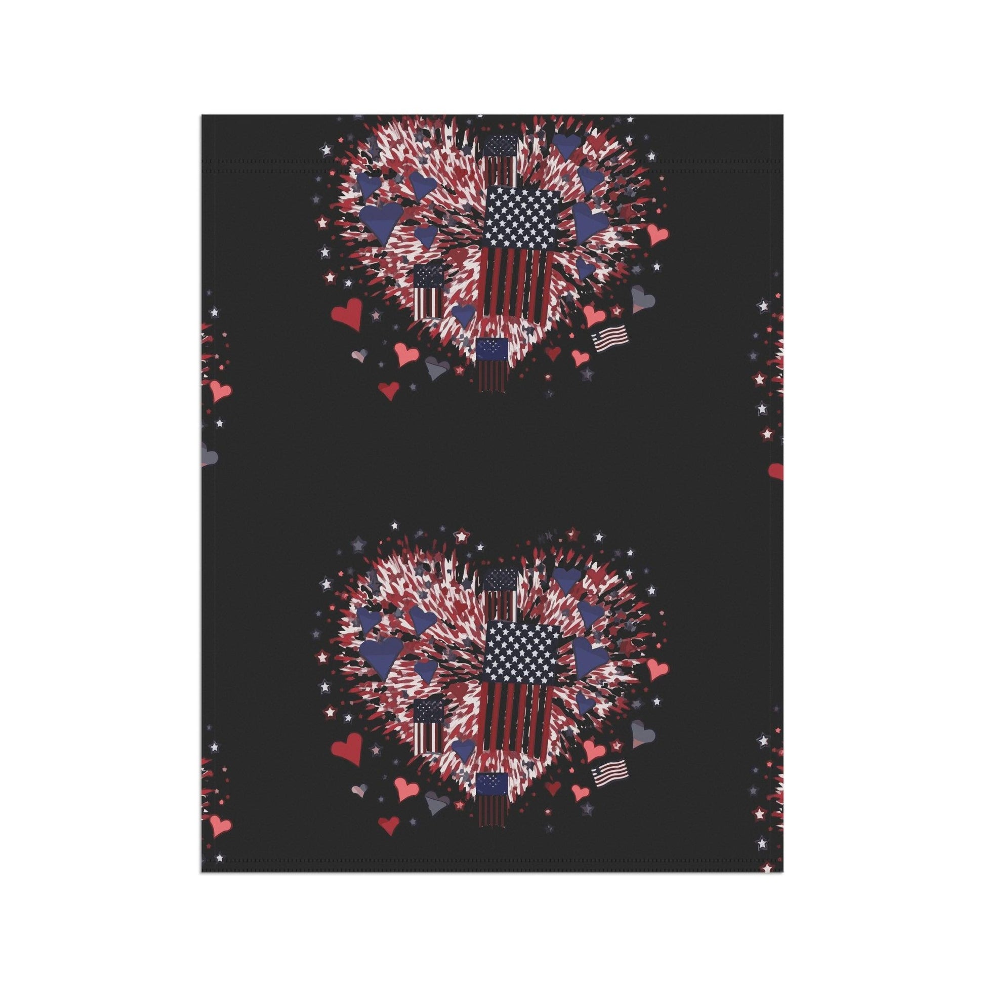 Patriotic Hearts of Valor Collection by Miniaday Designs LLC. Garden & House Banner - Miniaday Designs, LLC.