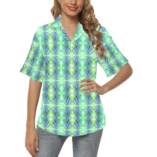 Miniaday Designs Women's Hawaiian Shirts 7 Styles - Miniaday Designs, LLC.