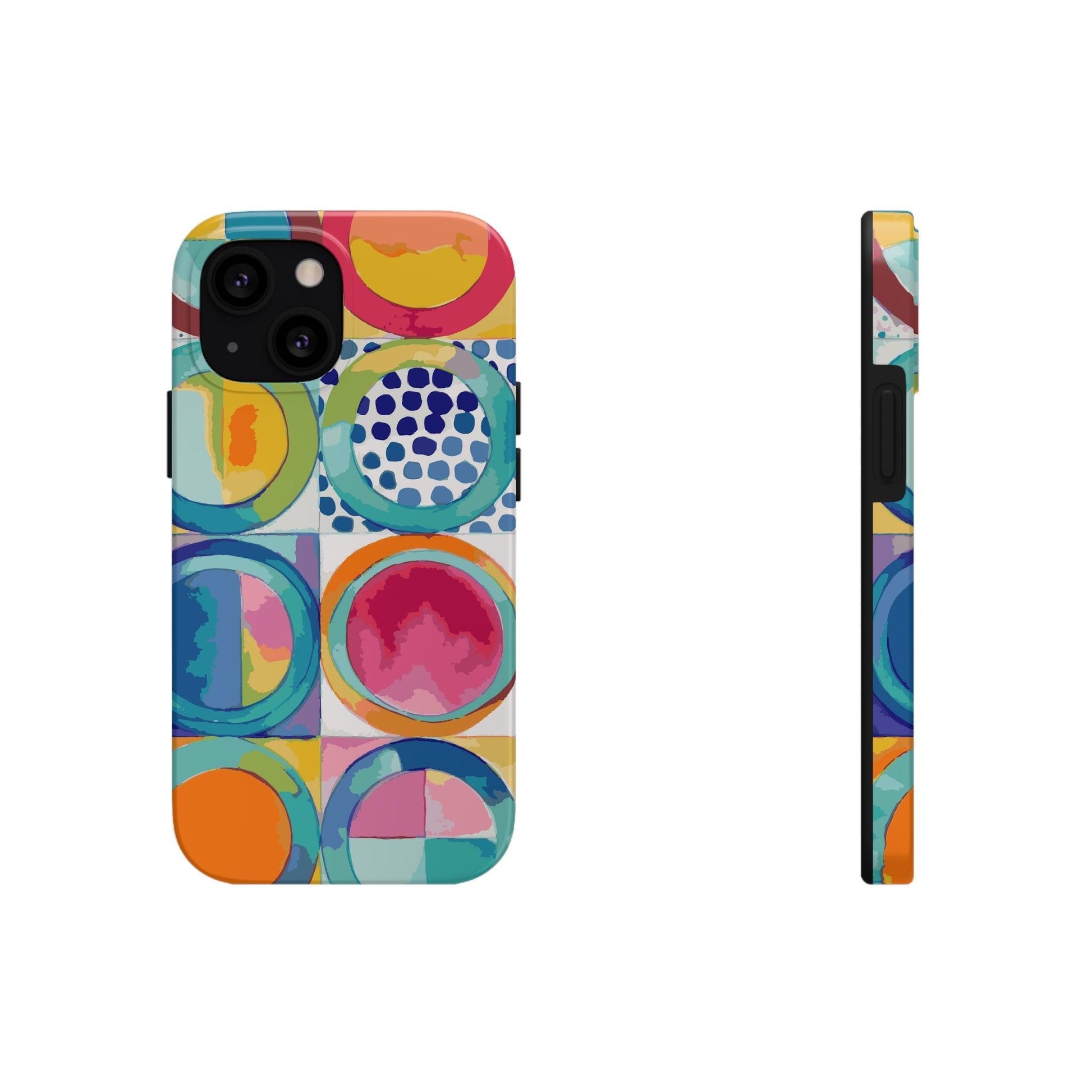 Vibrant Circle Mosaic Collection by Miniaday Designs, LLC. Tough Phone Cases, Case-Mate - Miniaday Designs, LLC.