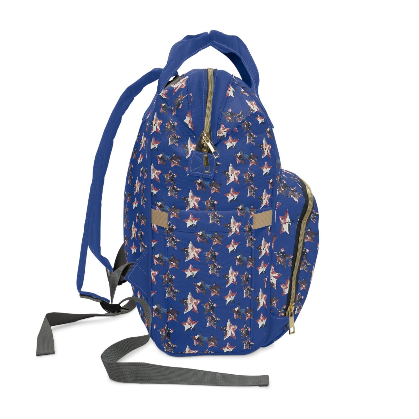 Miniaday Designs Multifunctional Diaper Backpack Blue Americana - Miniaday Designs, LLC.