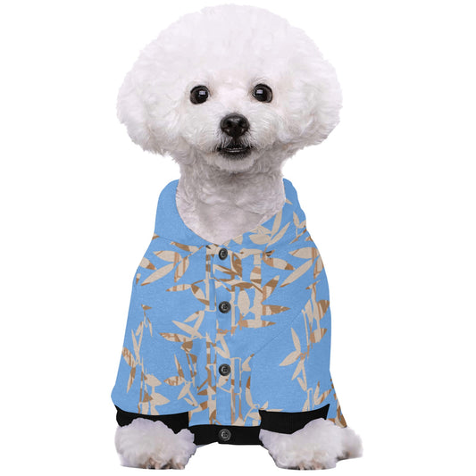 Miniaday Designs Blue Bamboo Pet Dog Hoodie