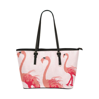 Miniaday Designs Fuschia Feathers Flamingo Small tote - Miniaday Designs, LLC.