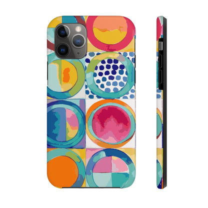 Vibrant Circle Mosaic Collection by Miniaday Designs, LLC. Tough Phone Cases, Case-Mate - Miniaday Designs, LLC.
