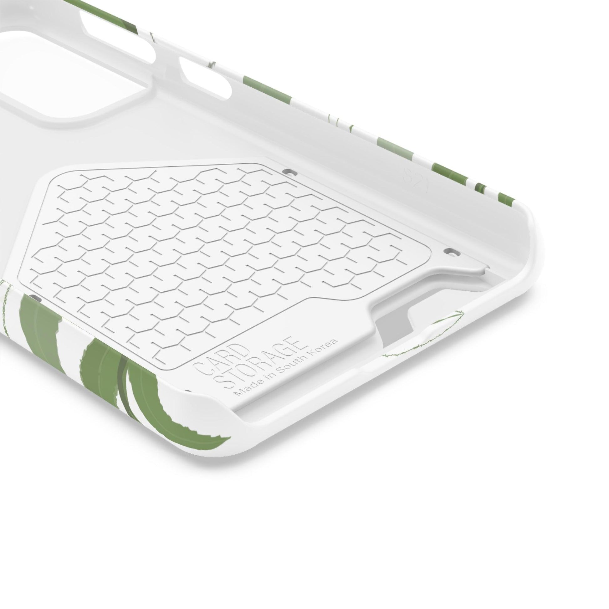 Serene Botanical Harmony Collection by Miniaday Designs, LLC. Phone Case With Card Holder - Miniaday Designs, LLC.