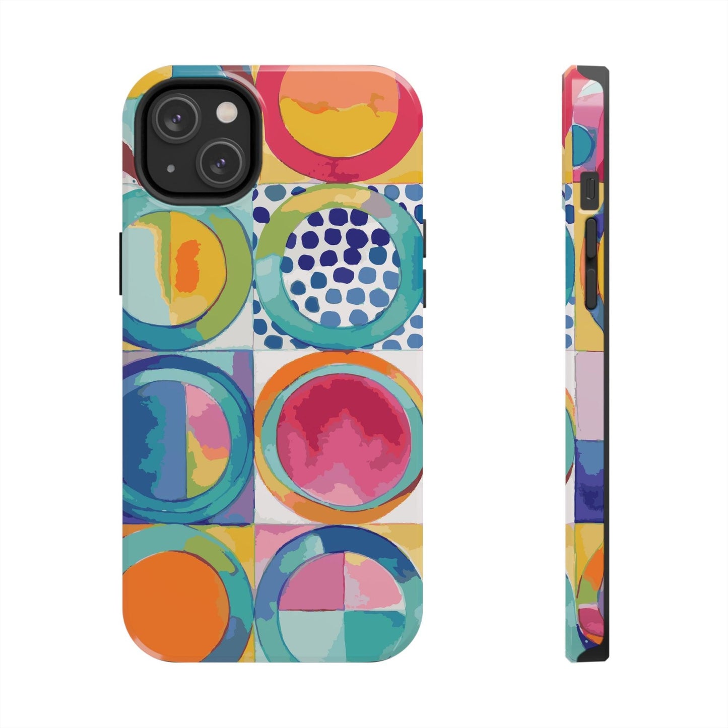 Vibrant Circle Mosaic Collection by Miniaday Designs, LLC. Tough Phone Cases, Case-Mate - Miniaday Designs, LLC.