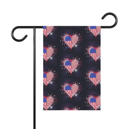Miniaday Designs Garden & House Banner Starry Hearts - Miniaday Designs, LLC.