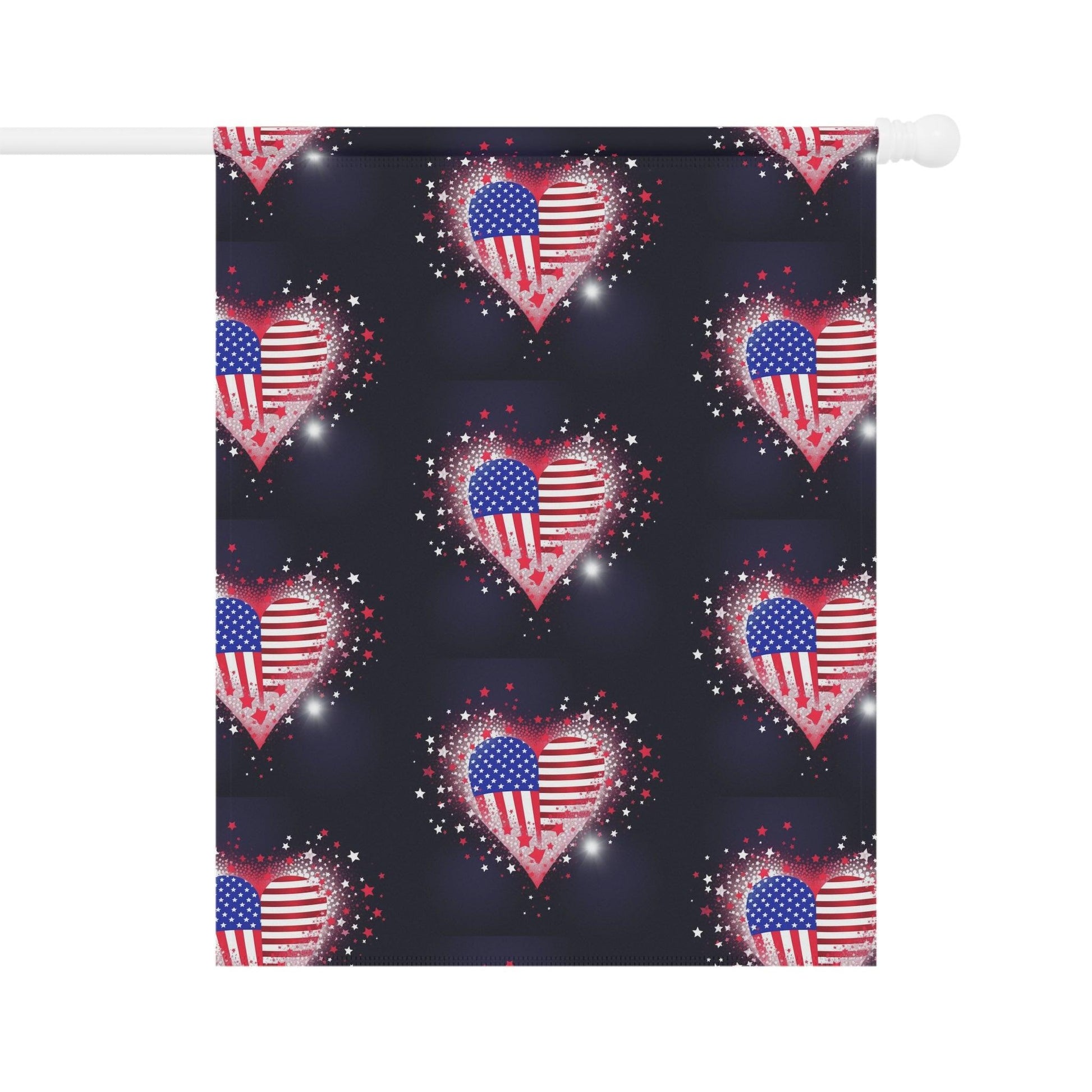 Miniaday Designs Garden & House Banner Starry Hearts - Miniaday Designs, LLC.