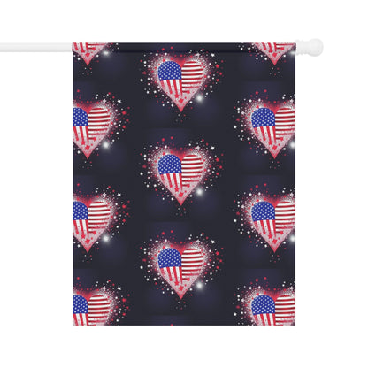 Miniaday Designs Garden & House Banner Starry Hearts - Miniaday Designs, LLC.