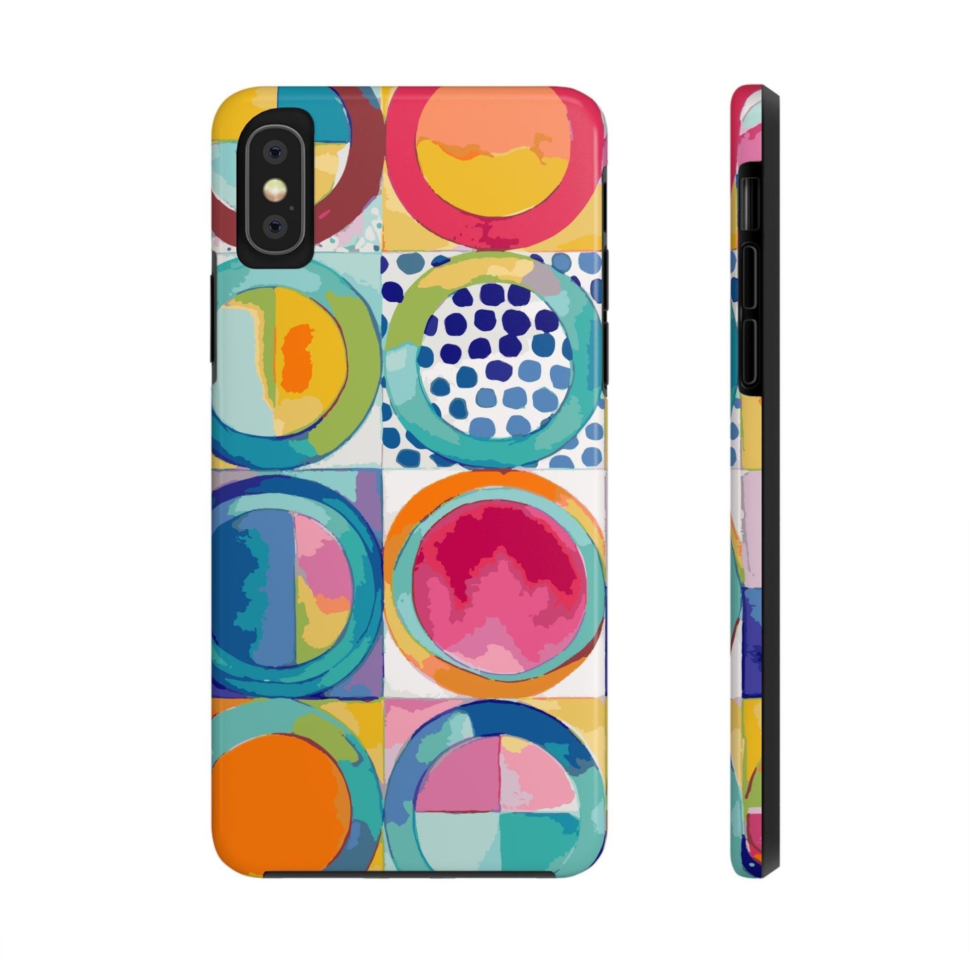 Vibrant Circle Mosaic Collection by Miniaday Designs, LLC. Tough Phone Cases, Case-Mate - Miniaday Designs, LLC.