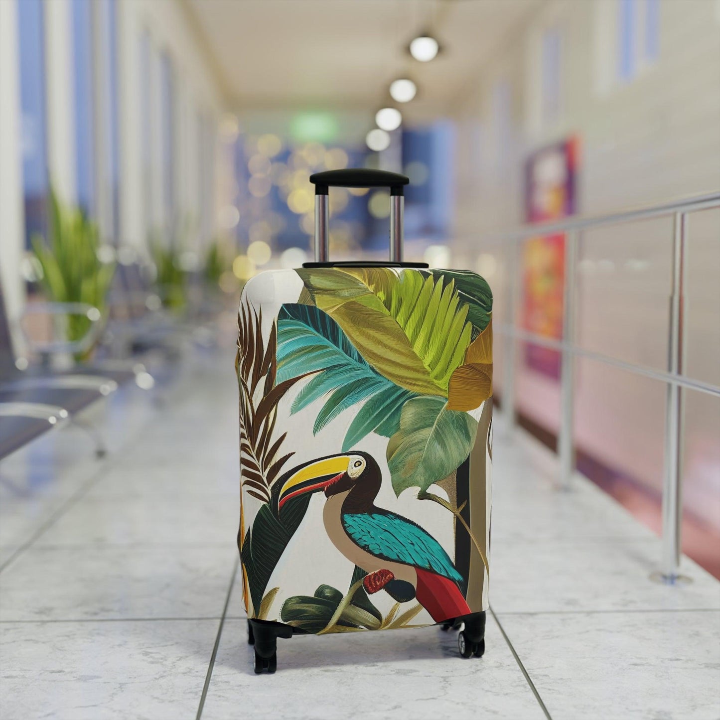 Miniaday Designs Cover for Luggage Tropical Toucan Multicolor - Miniaday Designs, LLC.
