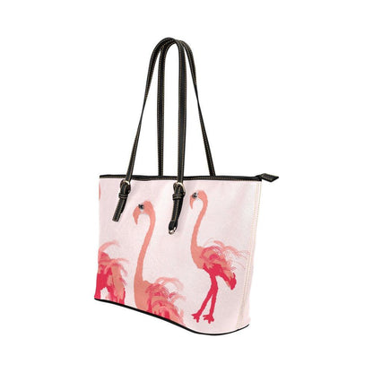 Miniaday Designs Fuschia Feathers Flamingo Small tote - Miniaday Designs, LLC.