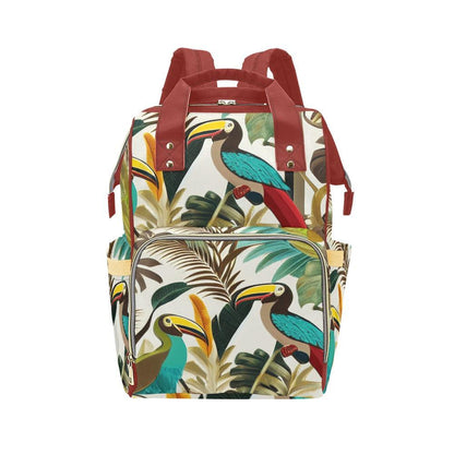 Miniaday Designs Tropical Toucan Multi-Function Backpack(Model1688) - Miniaday Designs, LLC.