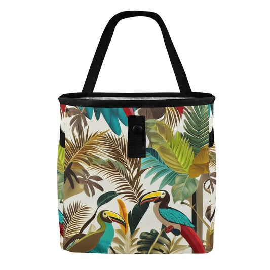 Miniaday Designs Tropical Tiki car trash bag Multicolor - Miniaday Designs, LLC.
