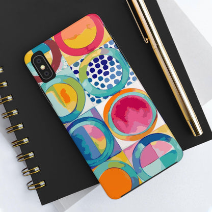 Vibrant Circle Mosaic Collection by Miniaday Designs, LLC. Tough Phone Cases, Case-Mate - Miniaday Designs, LLC.