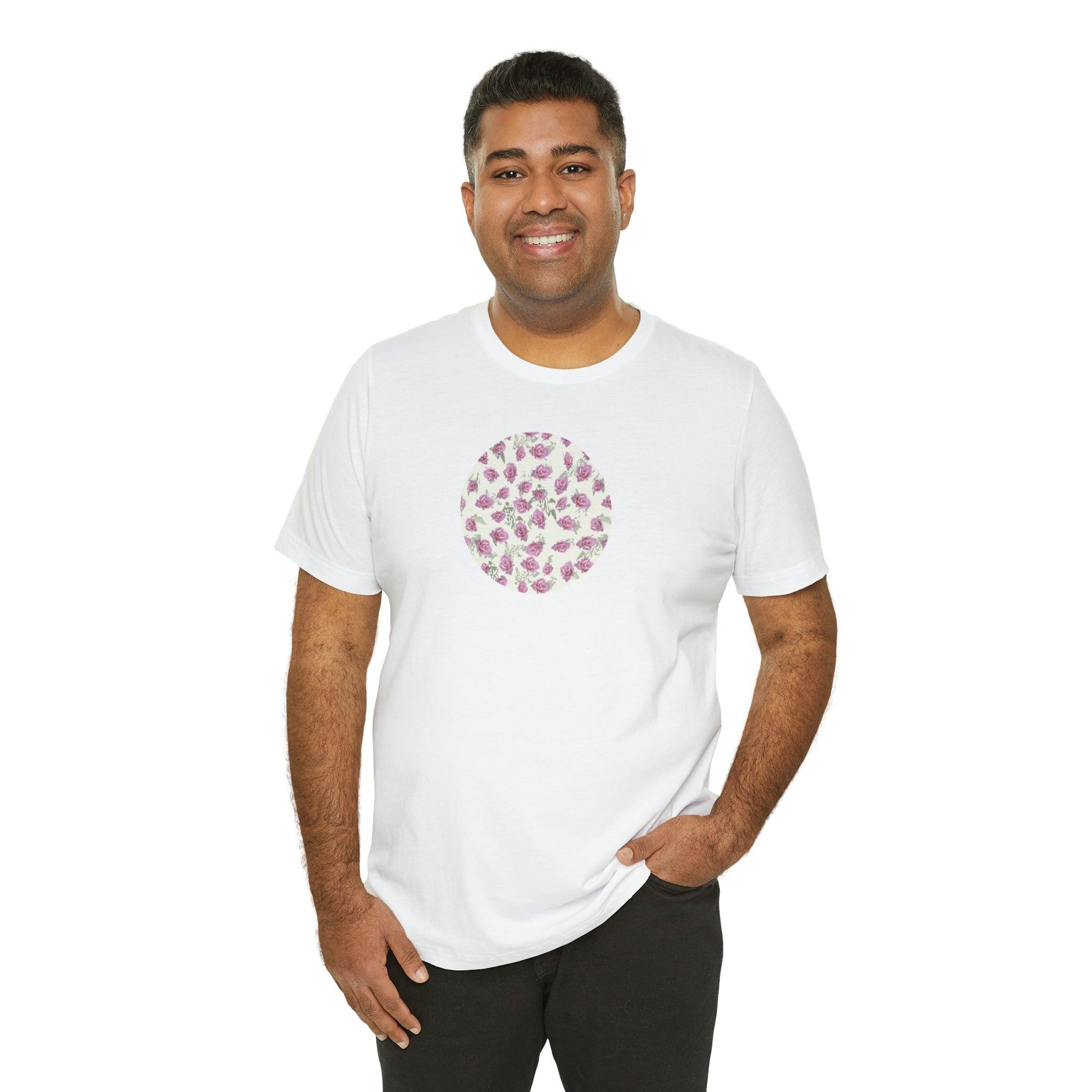 Romantic Rosette Reverie Collection by Miniaday Designs, LLC. Women's Jersey Short Sleeve Tee (S-3XL) - Miniaday Designs, LLC.