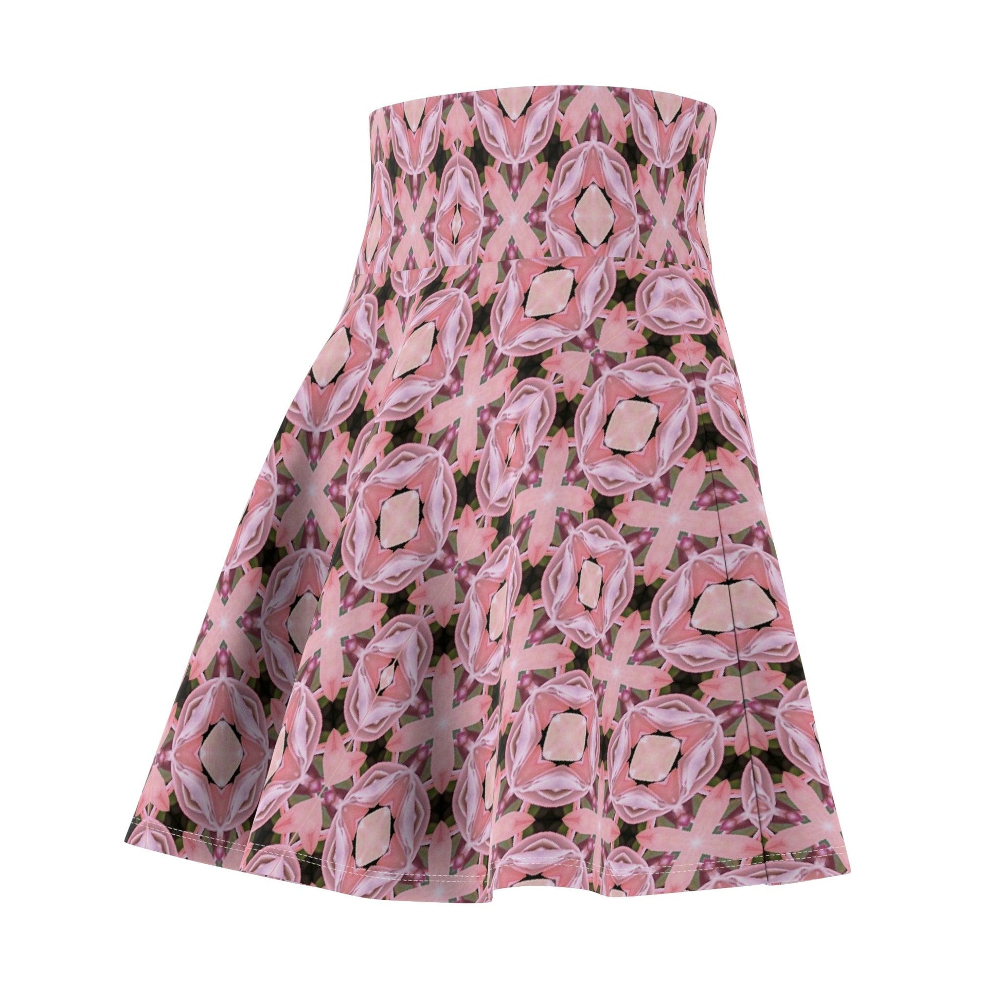 Neoclassical Crystal Mosaic Collection by Miniaday Designs, LLC. Women's Skater Skirt (XS-2XL) - Miniaday Designs, LLC.