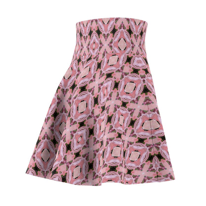 Neoclassical Crystal Mosaic Collection by Miniaday Designs, LLC. Women's Skater Skirt (XS-2XL) - Miniaday Designs, LLC.