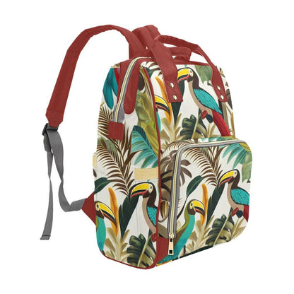 Miniaday Designs Tropical Toucan Multi-Function Backpack(Model1688) - Miniaday Designs, LLC.