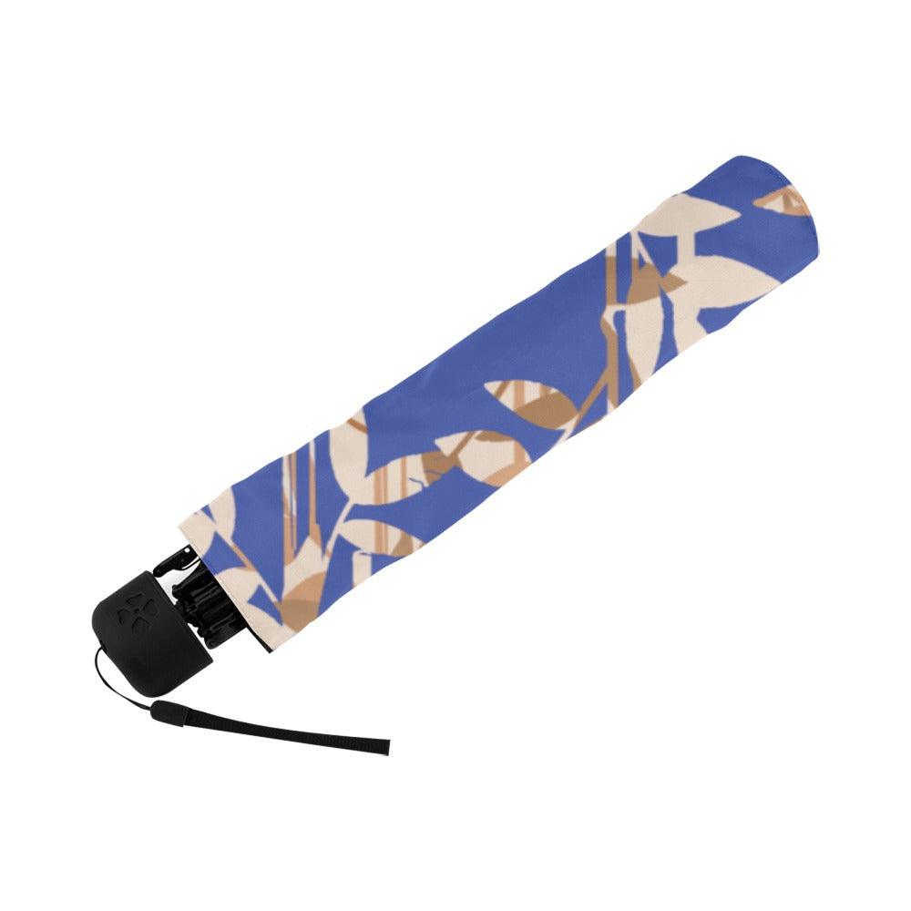 Miniaday Designs Bamboo Reflection on Blue Anti-UV Foldable Umbrella - Miniaday Designs, LLC.