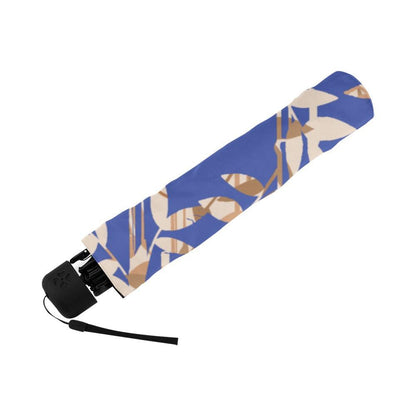 Miniaday Designs Bamboo Reflection on Blue Anti-UV Foldable Umbrella - Miniaday Designs, LLC.