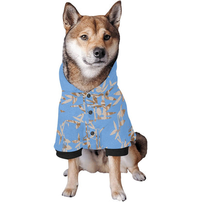 Miniaday Designs Blue Bamboo Pet Dog Hoodie - Miniaday Designs, LLC.
